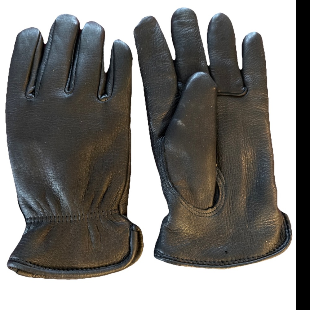 Women's XL BLACK SOFT leather winter gloves 3M thinsulate liner warm Cozy Dressy